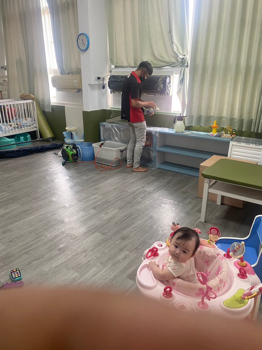 [弘楠空調案例]無尾熊托嬰中心請我們清洗冷氣+冷氣保養的第5張圖片