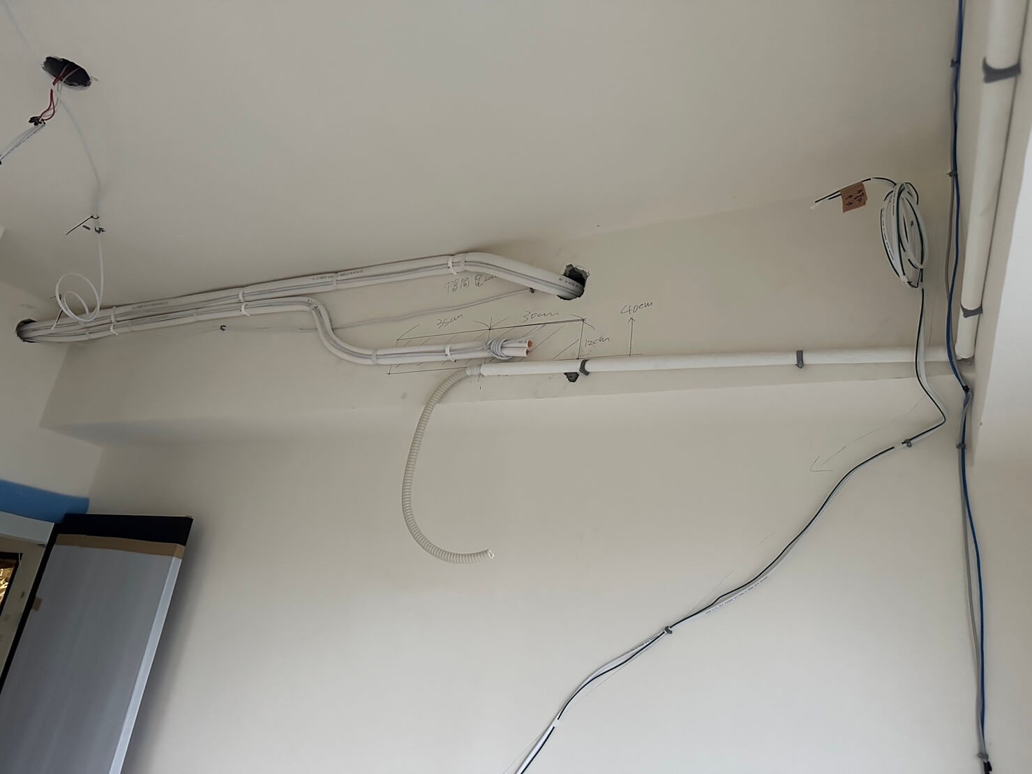 [弘楠空調案例]高雄王老闆新家要裝多台冷氣，裝潢前先安裝管路的第7張圖片